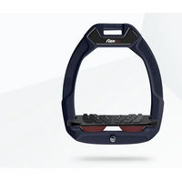 Produktbild von Flex-On Safe-On Sicherheitsreitersteigbügel aus Aluminium mit Ultra Grip und Neigungsverstellung in Schwarz/Bordeaux