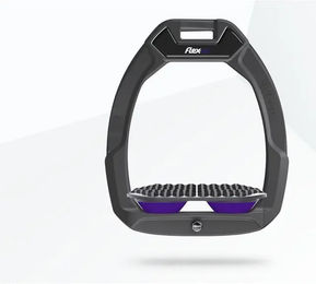 Flex-On Safe-On Sicherheitsreitersteigbügel Endurance Anthrazit Grau Lila – Bild 1 von 1