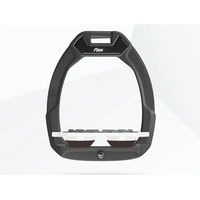 Produktbild von Flex-On Safe-On Sicherheitsreitersteigbügel Flach Grip Anthrazit Weiß Braun
