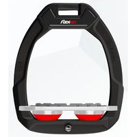 Produktbild von Flex-On Safe-On Sicherheitsreitersteigbügel Flach Grip Schwarz Grau Rot