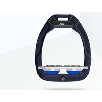 Produktbild von Flex-On Safe-On Sicherheitsreitersteigbügel Flat Grip aus Aluminium in Grau/Blau
