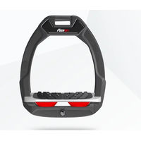 Produktbild von Flex-On Safe-On Sicherheitsreitersteigbügel Ultra Grip Anthrazit Grau Rot