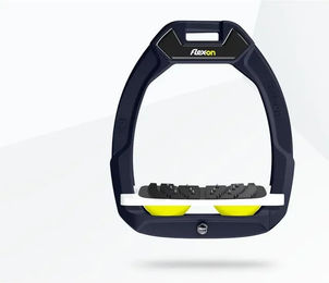 Flex-On Safe-On Sicherheitsreitersteigbügel Ultra Grip Bordeaux Weiß Gelb – Bild 1 von 1
