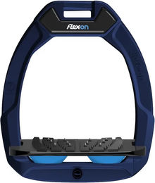 Flex-On Safe-On Sicherheitsreitersteigbügel Ultra Grip Marine Schwarz Blau – Bild 1 von 1