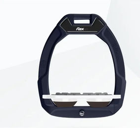 Flex-On Safe-On Sicherheitsreitsteigbügel Aluminium Weiß Braun – Bild 1 von 1