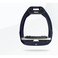 Produktbild von Flex-On Safe-On Sicherheitsreitsteigbügel aus Aluminium in Grau und Schwarz mit Grip-Funktion