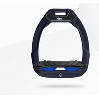 Produktbild von Flex-On Safe-On Sicherheitsreitsteigbügel aus Aluminium mit Grip in Schwarz-Blau