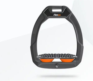 Flex-On Safe-On Sicherheitsreitsteigbügel Endurance Anthrazit Grau Orange – Bild 1 von 1