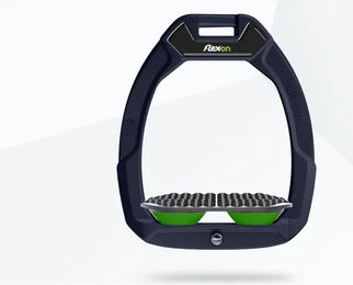 Flex-On Safe-On Sicherheitsreitsteigbügel Endurance aus Aluminium in Grau/Grün – Bild 1 von 1