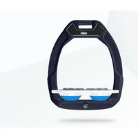 Produktbild von Flex-On Safe-On Sicherheitsreitsteigbügel Flach Grip Braun Weiß Blau