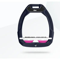 Produktbild von Flex-On Safe-On Sicherheitsreitsteigbügel Flach Grip Braun Weiß Rosa
