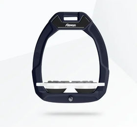 Flex-On Safe-On Sicherheitsreitsteigbügel Flach Grip Grün Weiß Schwarz – Bild 1 von 1