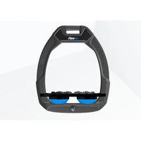 Produktbild von Flex-On Safe-On Sicherheitsreitsteigbügel Flach Ultra Grip Anthrazit Schwarz Blau