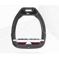 Produktbild von Flex-On Safe-On Sicherheitsreitsteigbügel Flach Ultra Grip Anthrazit Weiß Lila