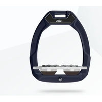 Produktbild von Flex-On Safe-On Sicherheitsreitsteigbügel Flach Ultra Grip aus Aluminium in Grau/Braun