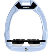 Produktbild von Flex-On Safe-On Sicherheitsreitsteigbügel Flach Ultra Grip Blau Schwarz Weiß
