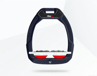 Flex-On Safe-On Sicherheitsreitsteigbügel Flach Ultra Grip Grün Weiß Rot – Bild 1 von 1