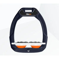 Produktbild von Flex-On Safe-On Sicherheitsreitsteigbügel Flach Ultra Grip Marine Weiß Orange