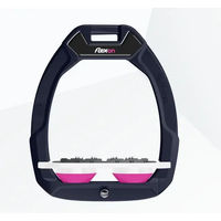 Produktbild von Flex-On Safe-On Sicherheitsreitsteigbügel Flach Ultra Grip Marine Weiß Rosa