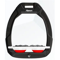 Produktbild von Flex-On Safe-On Sicherheitsreitsteigbügel Flach Ultra Grip Schwarz Weiß Rot