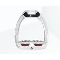 Produktbild von Flex-On Safe-On Sicherheitsreitsteigbügel Flach Ultra Grip Weiß Grau Bordeaux