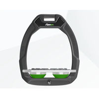 Produktbild von Flex-On Safe-On Sicherheitsreitsteigbügel Flat Grip Anthrazit Grau Grün