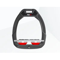 Produktbild von Flex-On Safe-On Sicherheitsreitsteigbügel Flat Grip Anthrazit Grau Rot