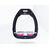 Produktbild von Flex-On Safe-On Sicherheitsreitsteigbügel Flat Grip für Pferde in Grün Grau Rosa