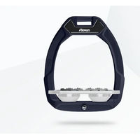 Produktbild von Flex-On Safe-On Sicherheitsreitsteigbügel Flat Ultra Grip Blau Grau Weiß