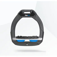 Produktbild von Flex-On Safe-On Sicherheitsreitsteigbügel für Kinder in Anthrazit Grau Blau mit Grip und Neigung