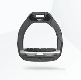 Flex-On Safe-On Sicherheitsreitsteigbügel für Kinder in Anthrazit/Grau mit Grip-Funktion – Bild 1 von 1