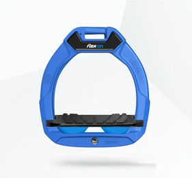 Flex-On Safe-On Sicherheitsreitsteigbügel für Kinder in Blau/Schwarz/Blau mit Grip – Bild 1 von 1