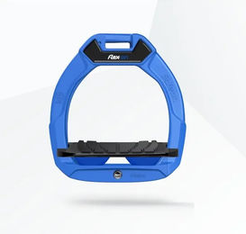 Flex-On Safe-On Sicherheitsreitsteigbügel für Kinder in Blau/Schwarz/Blau mit Grip – Bild 1 von 1