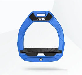Flex-On Safe-On Sicherheitsreitsteigbügel für Kinder in Blau/Schwarz mit Grip und Neigung – Bild 1 von 1