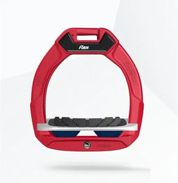 Flex-On Safe-On Sicherheitsreitsteigbügel für Kinder in Rot/Grau/Marine mit Grip – Bild 1 von 1