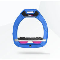 Produktbild von Flex-On Safe-On Sicherheitsreitsteigbügel für Kinder mit Grip in Blau Grau Rosa