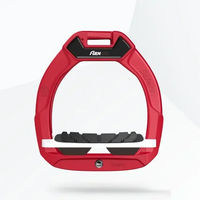 Produktbild von Flex-On Safe-On Sicherheitsreitsteigbügel für Kinder mit Grip in Rot Weiß Braun