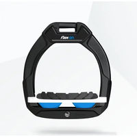 Produktbild von Flex-On Safe-On Sicherheitsreitsteigbügel für Kinder mit Grip in Schwarz Weiß Blau