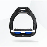 Produktbild von Flex-On Safe-On Sicherheitsreitsteigbügel für Kinder mit Grip in Schwarz Weiß Blau