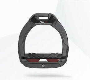 Flex-On Safe-On Sicherheitsreitsteigbügel für Kinder mit Neigung und Grip in Anthrazit Schwarz Bordeaux – Bild 1 von 1