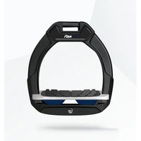 Produktbild von Flex-On Safe-On Sicherheitsreitsteigbügel für Kinder mit schrägem Grip in Schwarz Grau und Marineblau
