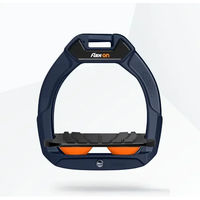 Produktbild von Flex-On Safe-On Sicherheitsreitsteigbügel für Kinder neigbar mit Grip in Marine Schwarz Orange