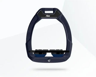 Flex-On Safe-On Sicherheitsreitsteigbügel mit Flat Grip in Rot Schwarz Marine – Bild 1 von 1