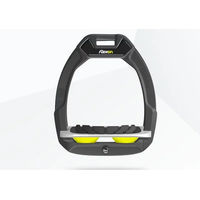 Produktbild von Flex-On Safe-On Sicherheitsreitsteigbügel mit Grip in Anthrazit Grau Gelb