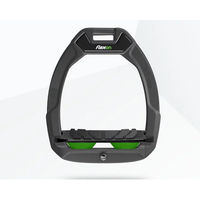 Produktbild von Flex-On Safe-On Sicherheitsreitsteigbügel mit Grip in Anthrazit Schwarz Grün