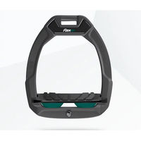Produktbild von Flex-On Safe-On Sicherheitsreitsteigbügel mit Grip in Anthrazit Schwarz Grün