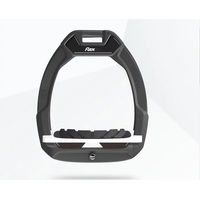 Produktbild von Flex-On Safe-On Sicherheitsreitsteigbügel mit Grip in Anthrazit Weiß Braun