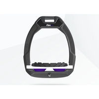 Produktbild von Flex-On Safe-On Sicherheitsreitsteigbügel mit Grip in Anthrazit Weiß Lila