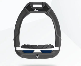 Flex-On Safe-On Sicherheitsreitsteigbügel mit Grip in Anthrazit Weiß Marine – Bild 1 von 1