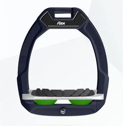 Flex-On Safe-On Sicherheitsreitsteigbügel mit Grip in Grün/Grau/Grün – Bild 1 von 1